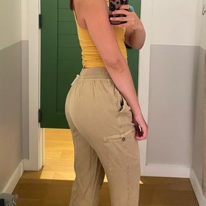 Aerie Brown Khaki Joggers- Like New!